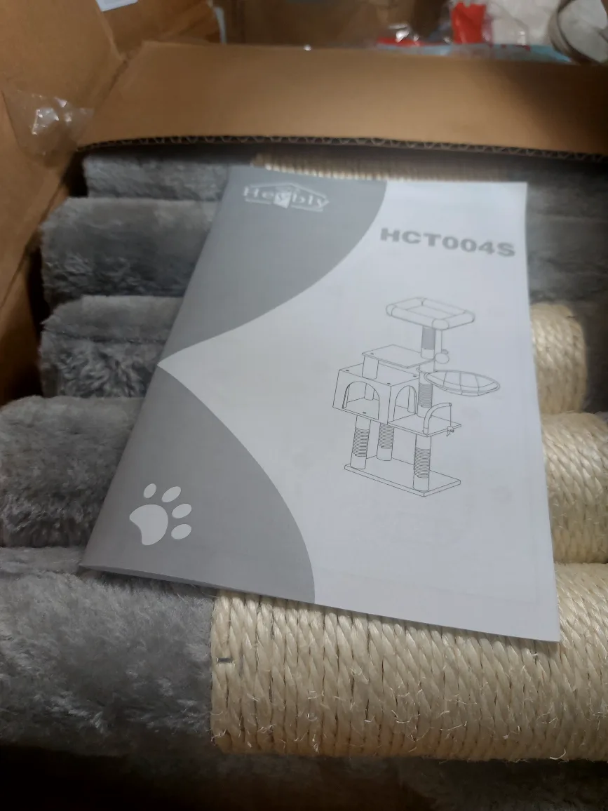 Heybly Cat Tree HCT004S - Light Gray brand new image indicator(5)