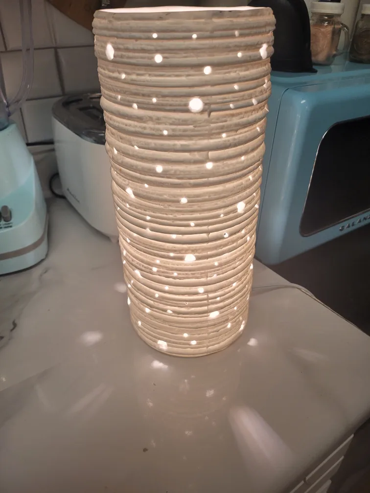 Ceramic Cylinder Table Lamp
