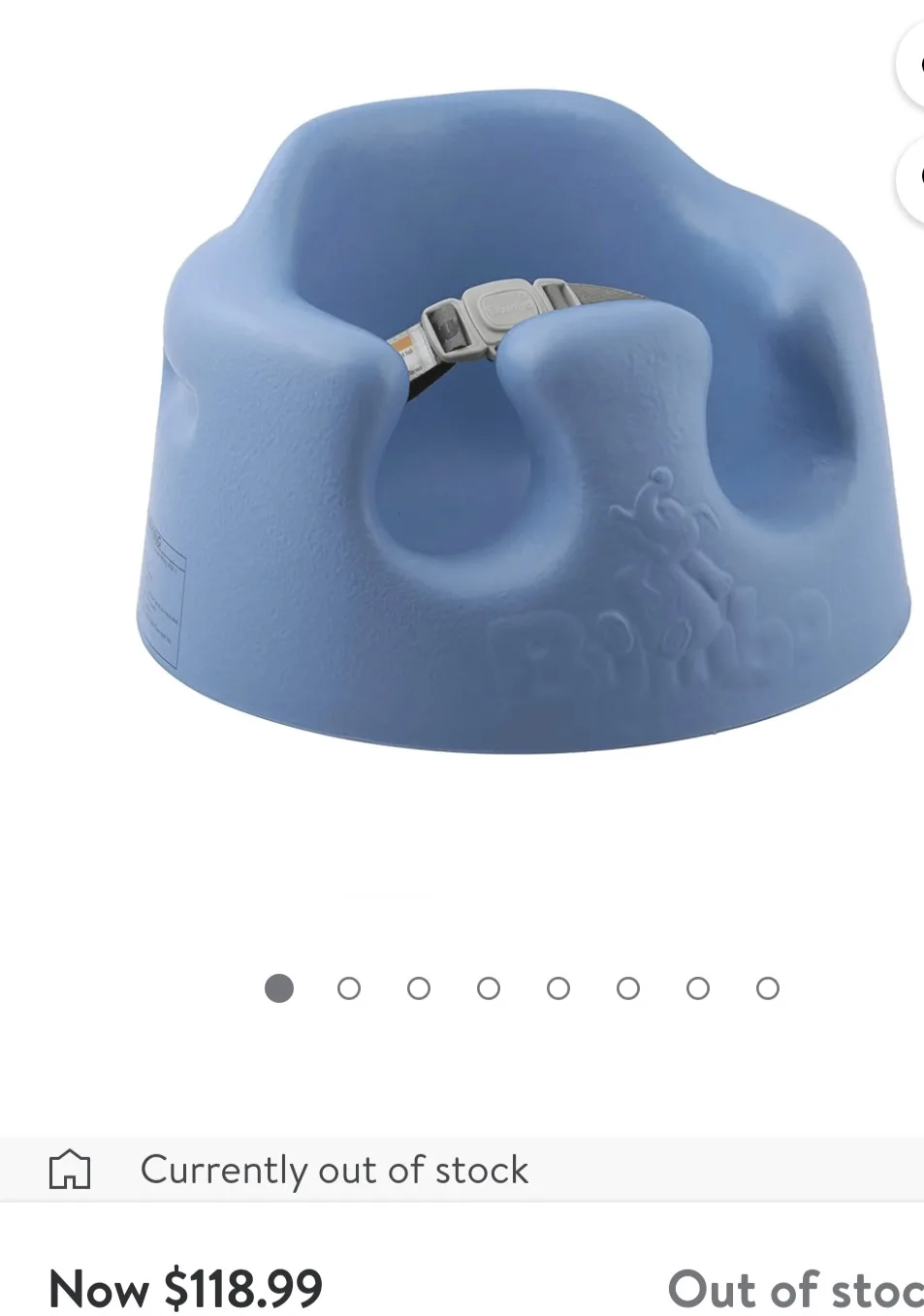 Bumbo Baby Soft Foam Floor Booster Seat with harness image indicator(4)