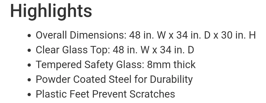 New in box Elegant glass dining table or study table image indicator(3)