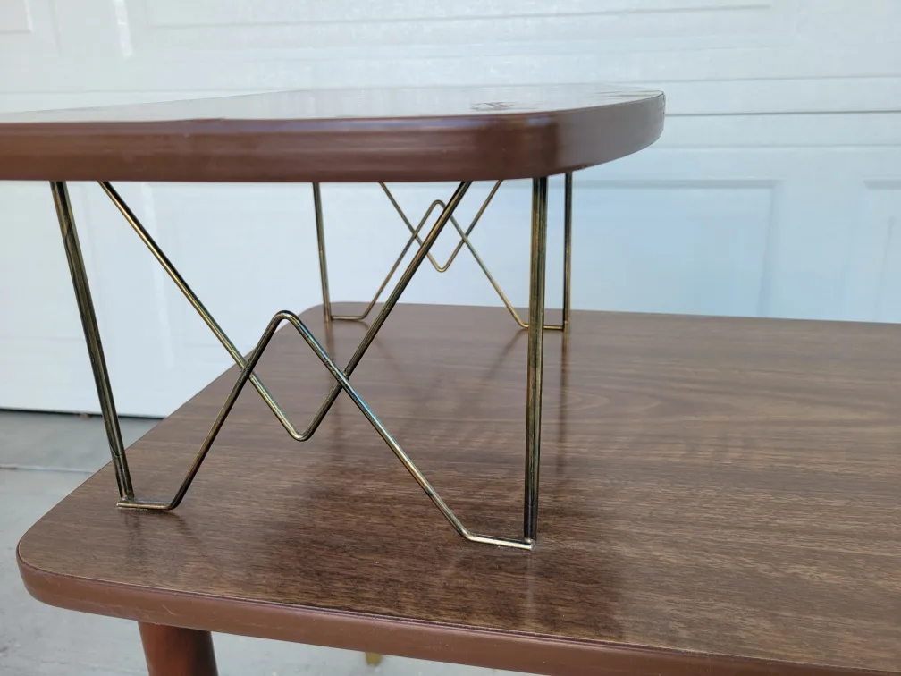 Beautiful Mid-Century Step Coffee Table - Brown image indicator(2)
