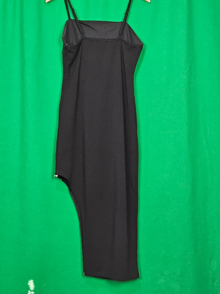Black Sleeveless Dress with Slit thumbnail
