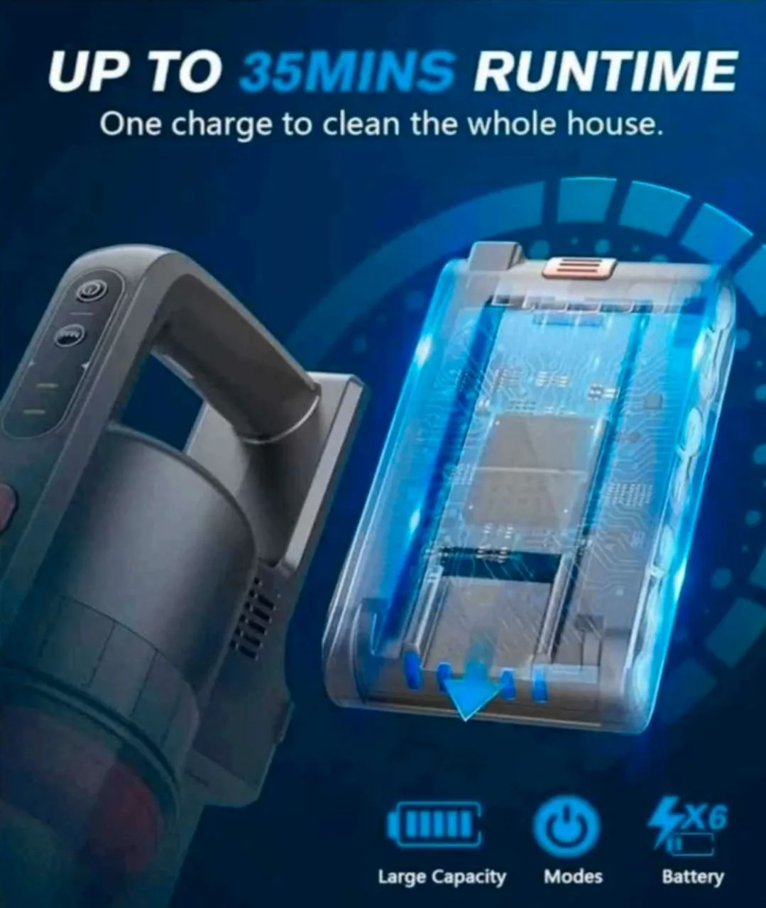 Cordless Vaccuum Cleaner image indicator(5)