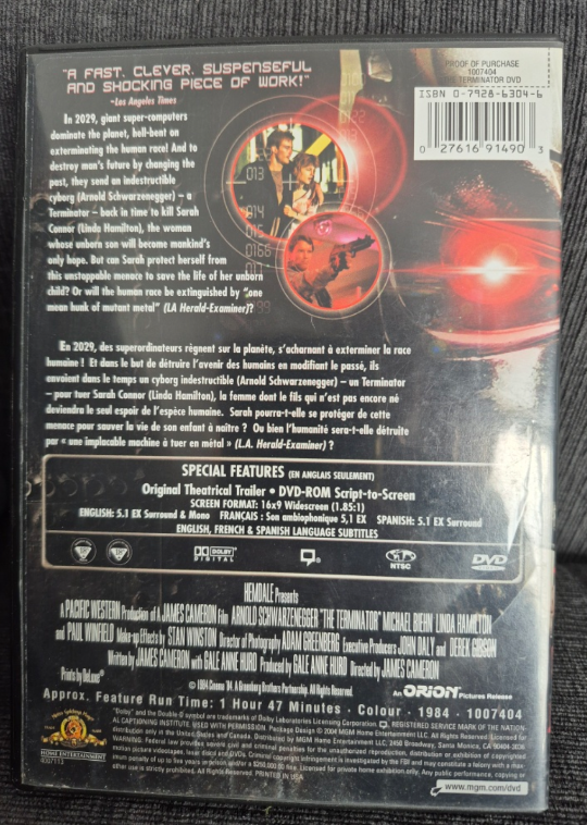The Terminator DVD - Schwarzenegger - photo 3