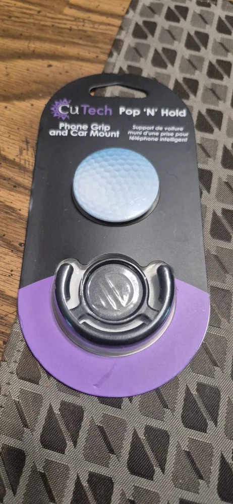 CuTech Pop 'N' Hold Phone Grip & Car Mount - New thumbnail