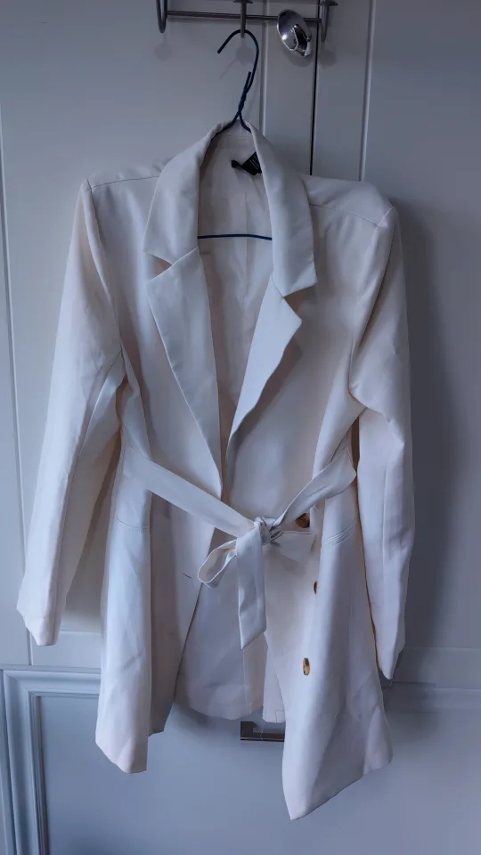 Cream Blazer with Belt thumbnail