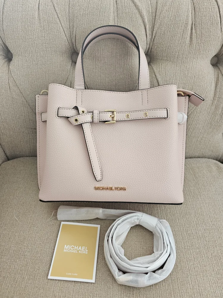 Michael Kors Emilia Satchel - Pale Pink thumbnail