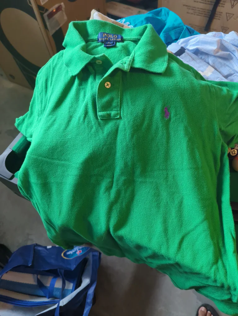 Free Polo Ralph Lauren Green Polo Shirt - Size L thumbnail