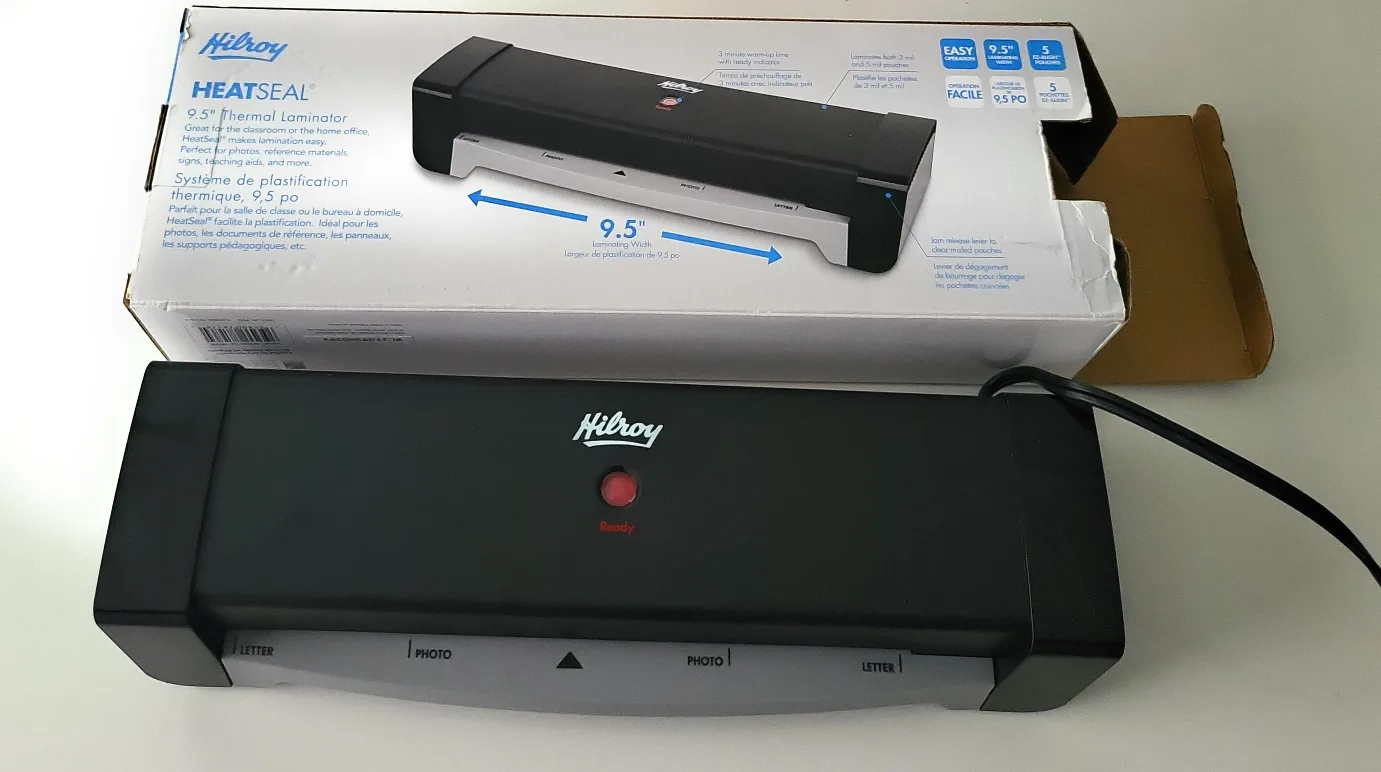 Hilroy HEATSEAL 9.5" Thermal Laminator image indicator(7)