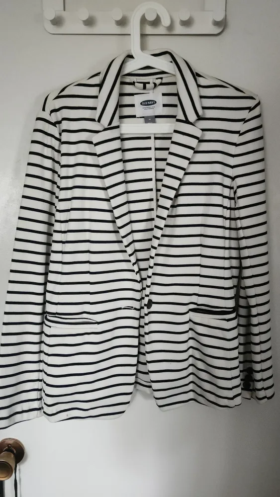 Women's striped blazer thumbnail