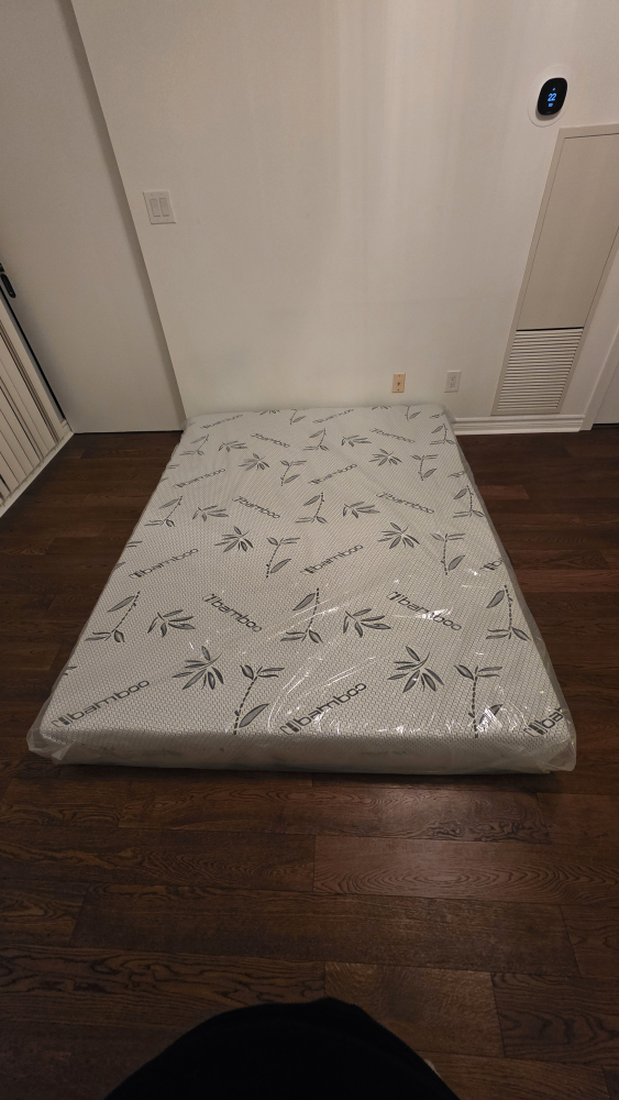 Queen Size White PU Bed Frame + Mattress- New in Box - photo 2