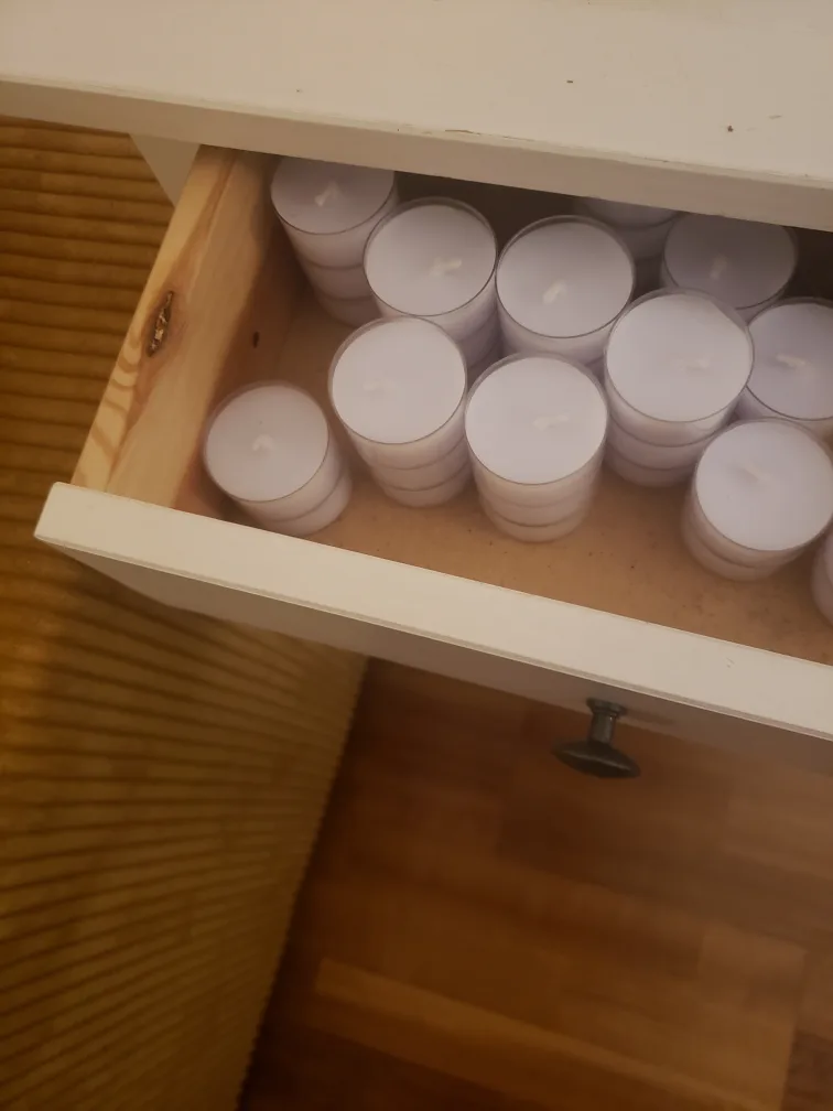 White Side Table with Drawer image indicator(4)