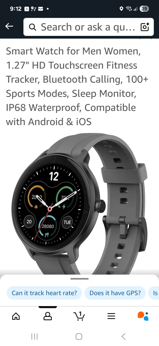 Veryfit Smart Watch with Extra Bands thumbnail