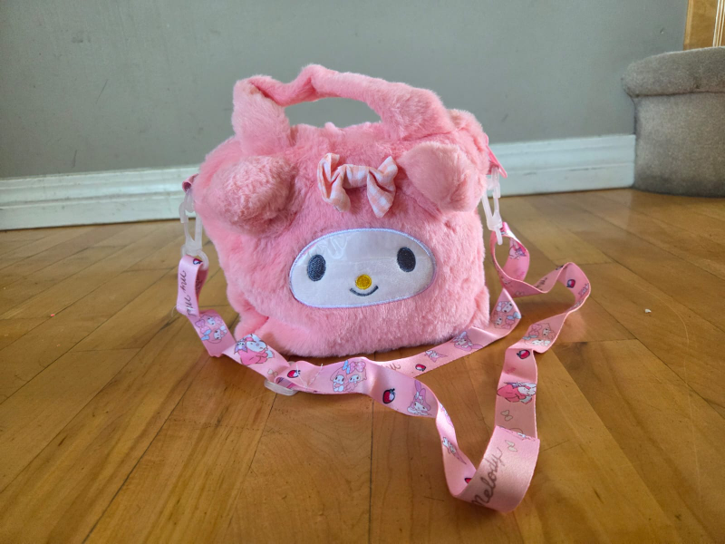 Pink Plush Handbag