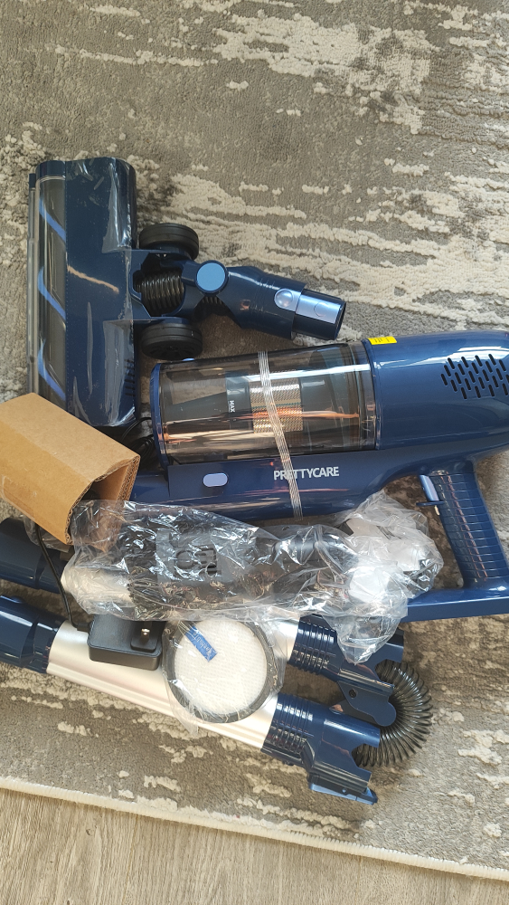 Prettycare Cordless Stick Vacuum - Blue