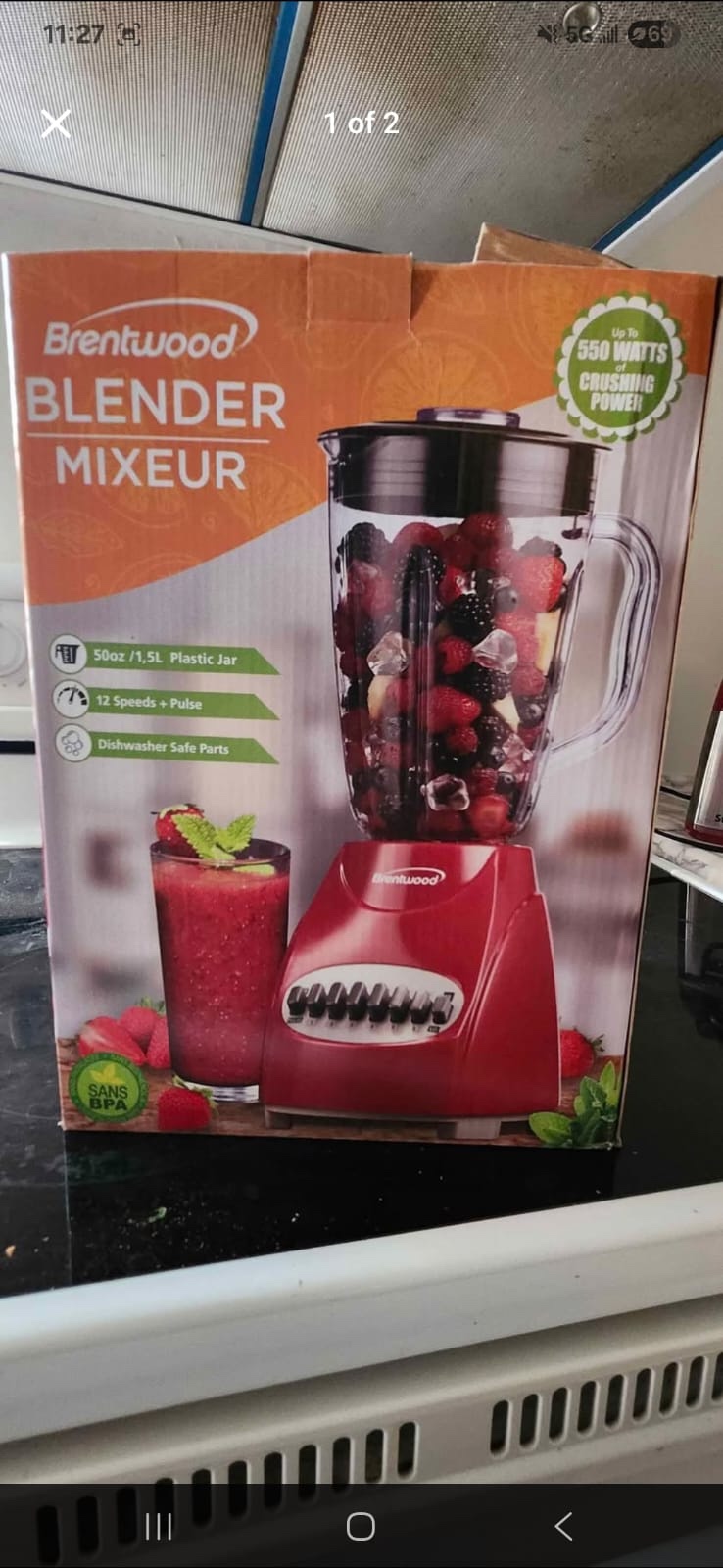 Brentwood Blender - Red - photo 2