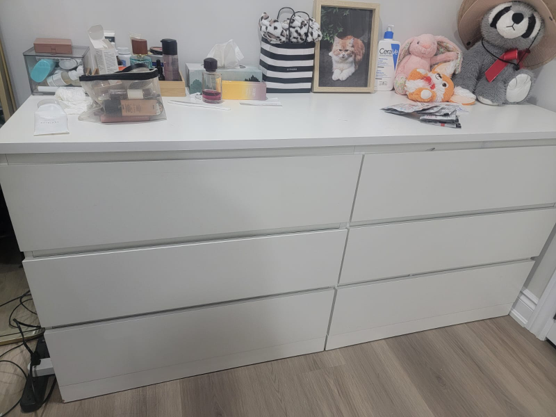 IKEA Malm 6-Drawer Dresser - White - photo 2