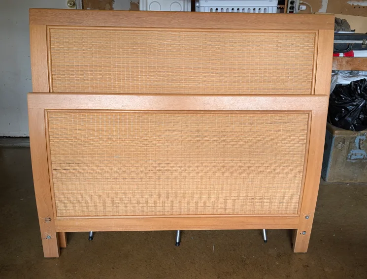 🧡 Pier 1 Imports Double/Full size bed Headboard + Footboard thumbnail