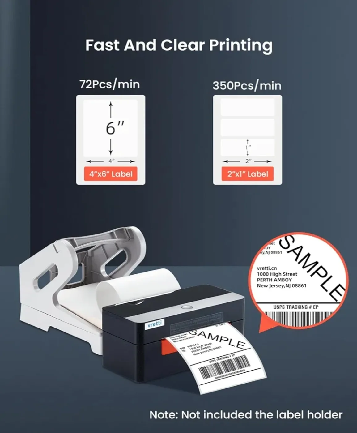 Vretti Label Printer - No Ink/Toner Needed! image indicator(6)