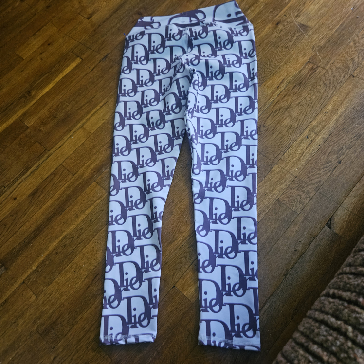 Nathaly- Dior  Logo women  Stretch Leggins - photo 2