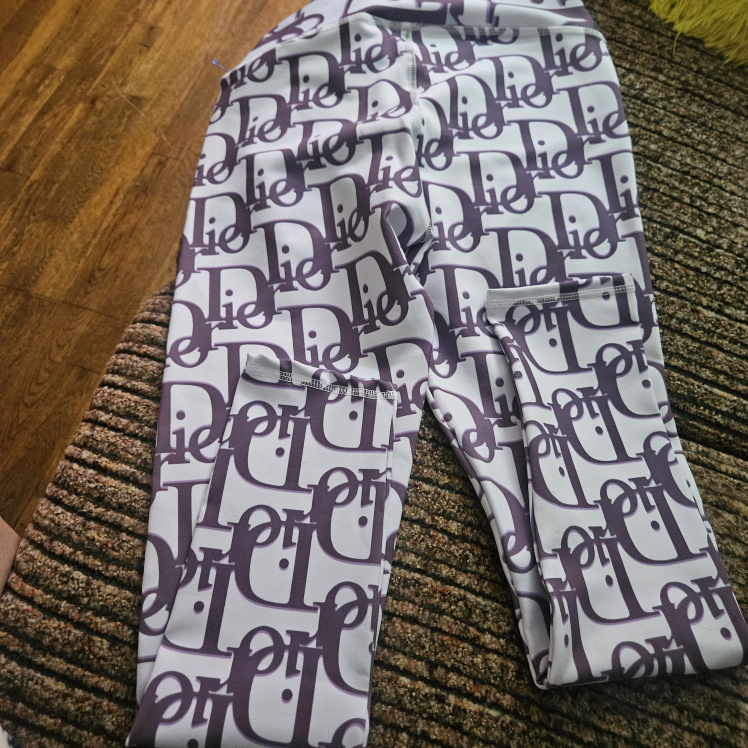 Nathaly- Dior  Logo women  Stretch Leggins - photo 3