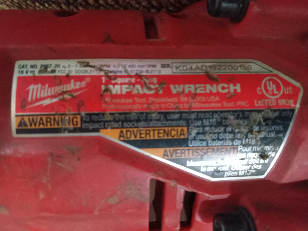 Milwaukee fuel brushless 1 " square impact wrench - photo 2