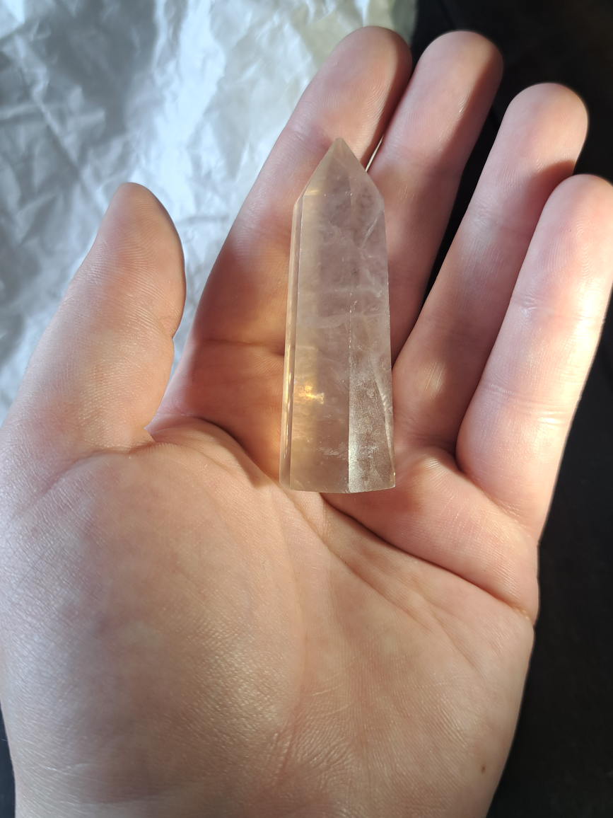 Rose Quartz Crystal Point