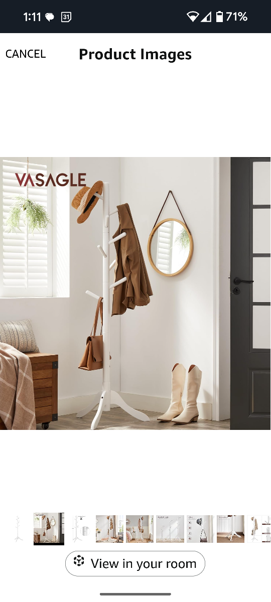 Super Cute White Coat Stand - photo 4