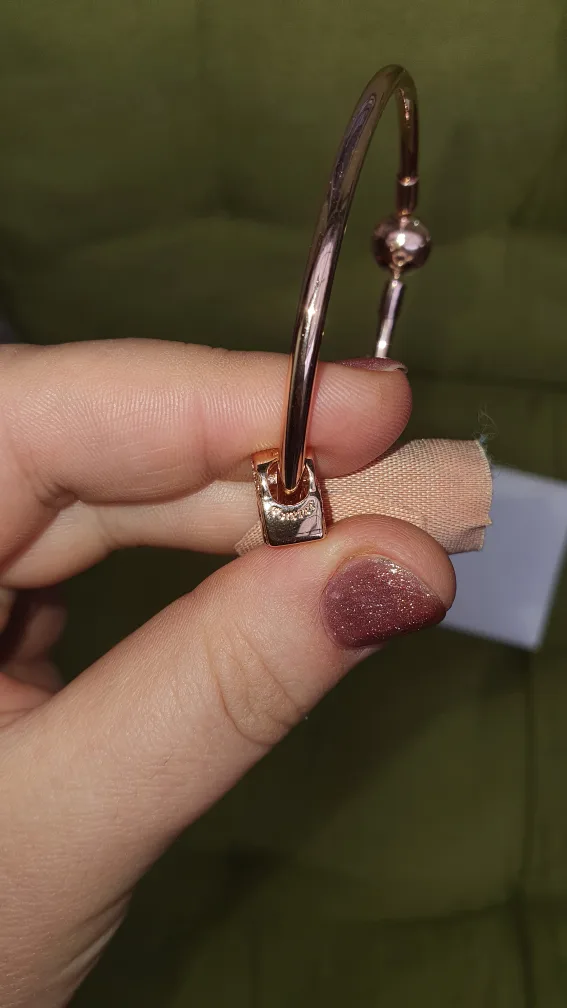 Pandora Rose Gold Bangle with Heart Charm image indicator(4)