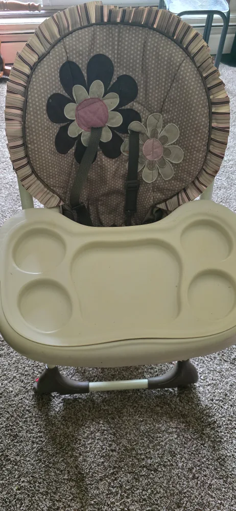 Fisher-Price High Chair with Floral Design