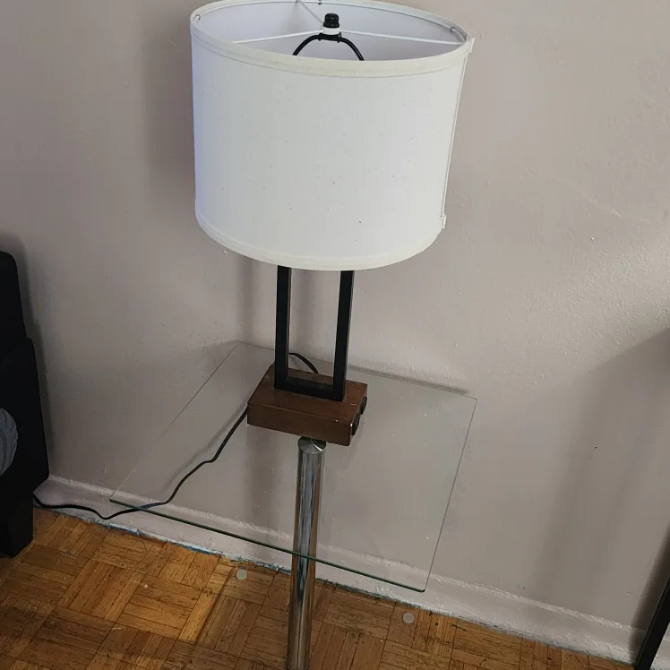 Modern Lamp with Glass Table thumbnail