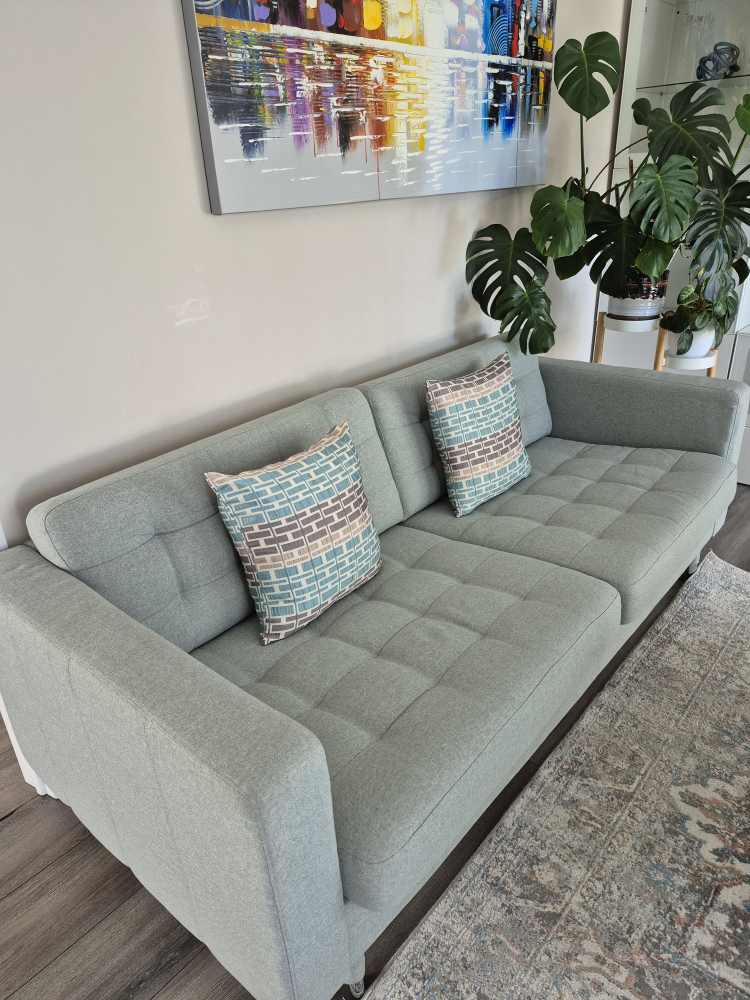 Two pcs. Grey Sofa