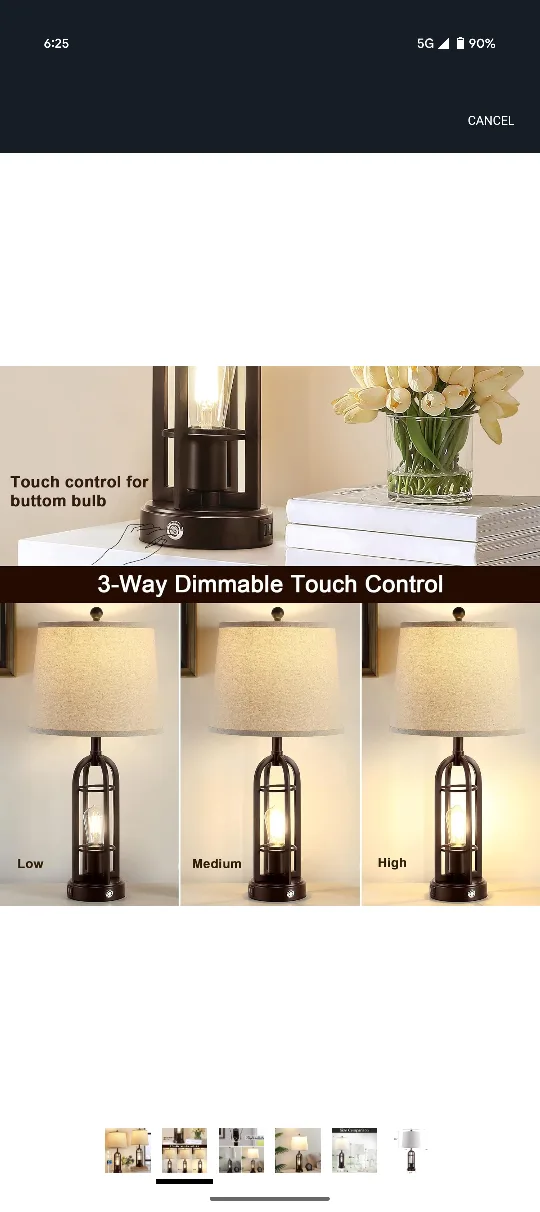 Cage Table Lamp - 28.2 inch image indicator(2)