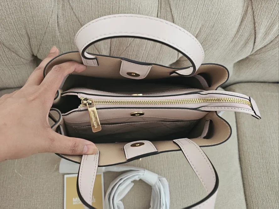 Michael Kors Emilia Satchel - Pale Pink image indicator(9)