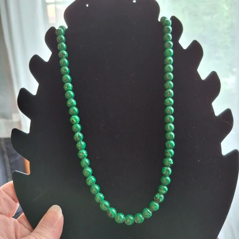 Malachite Beaded Necklace thumbnail