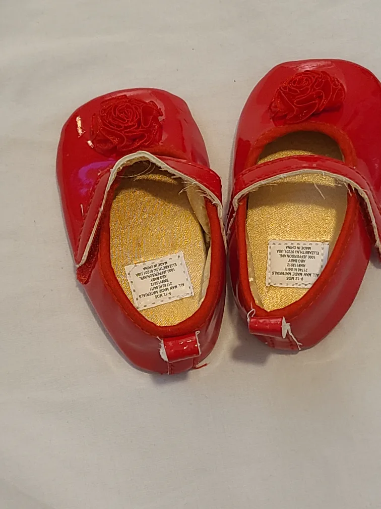 ABG Baby Red Shoes (9-12 Months) thumbnail