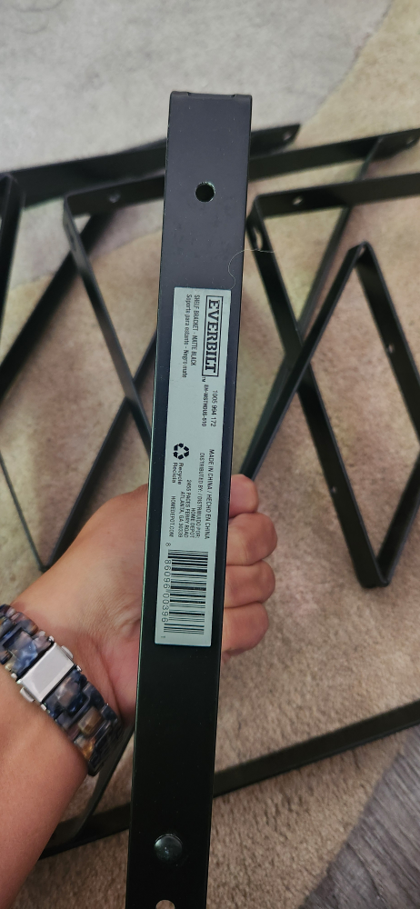 Everbilt Heavy Duty Black Shelf Brackets - photo 3
