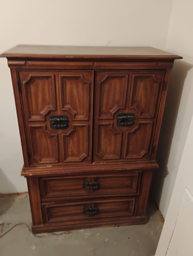 Vintage Wooden Armoire