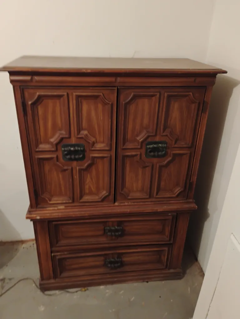 Vintage Wooden Armoire thumbnail