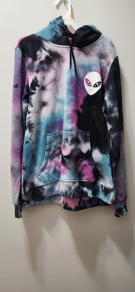 Hot Topic Tie Dye Alien Hoodie - Size L