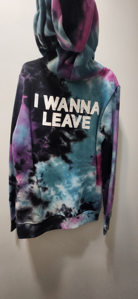 Hot Topic Tie Dye Alien Hoodie - Size L - photo 2