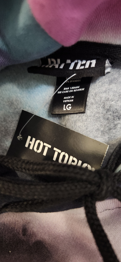 Hot Topic Tie Dye Alien Hoodie - Size L - photo 3