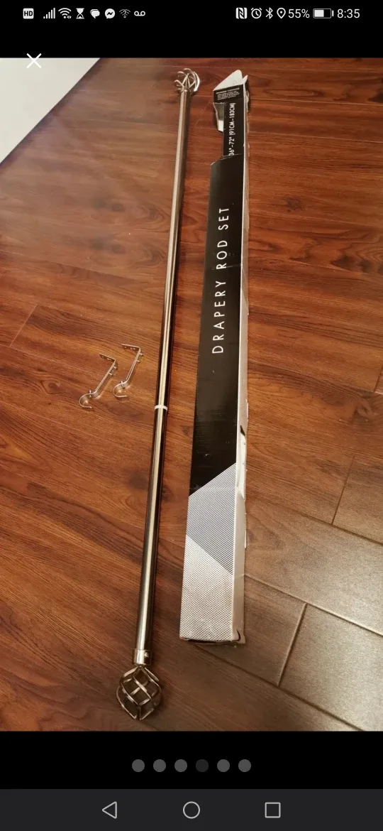 Elegant Curtain Rod 36-72" BNIB image indicator(3)