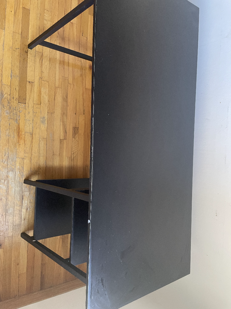 Black Desk with Shelves - photo 2
