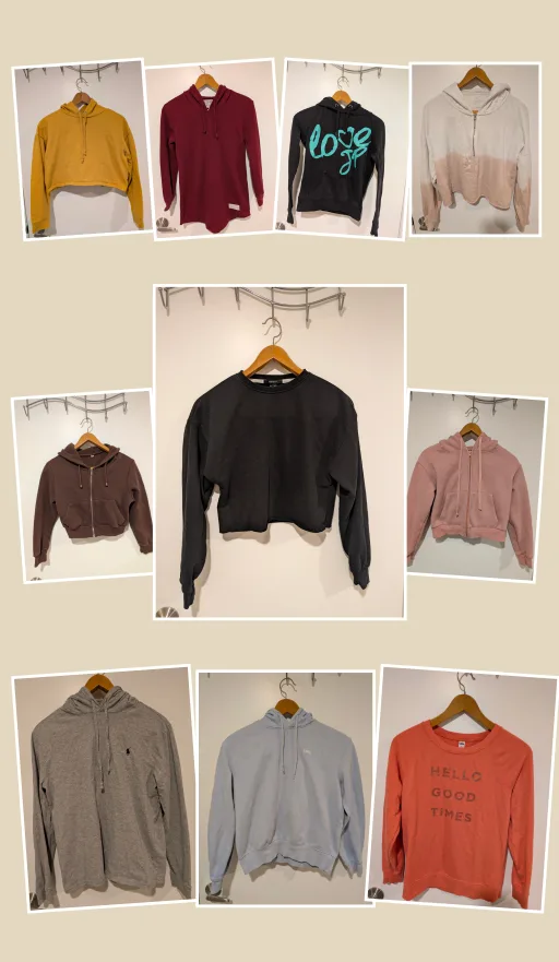 Bundle of 10 women hoodies and sweatshirts thumbnail