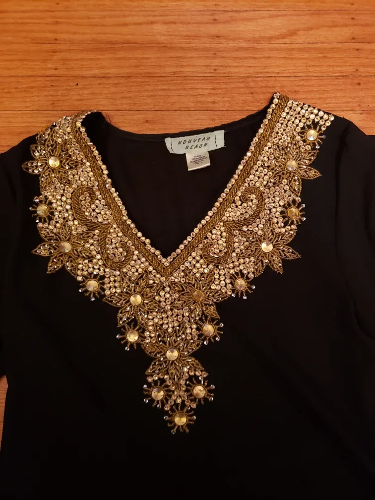 Nouveau Beach Black Tunic - Size M image indicator(2)