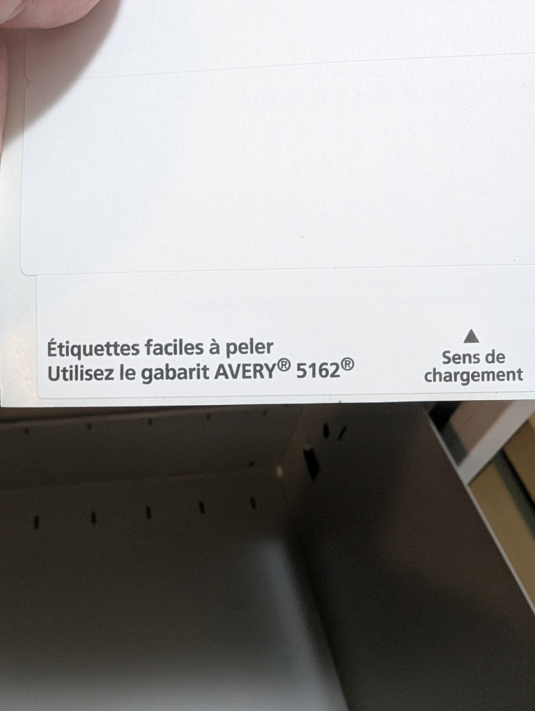 Avery Easy Peel Labels 5162 - $1 for 3 sheets - photo 2