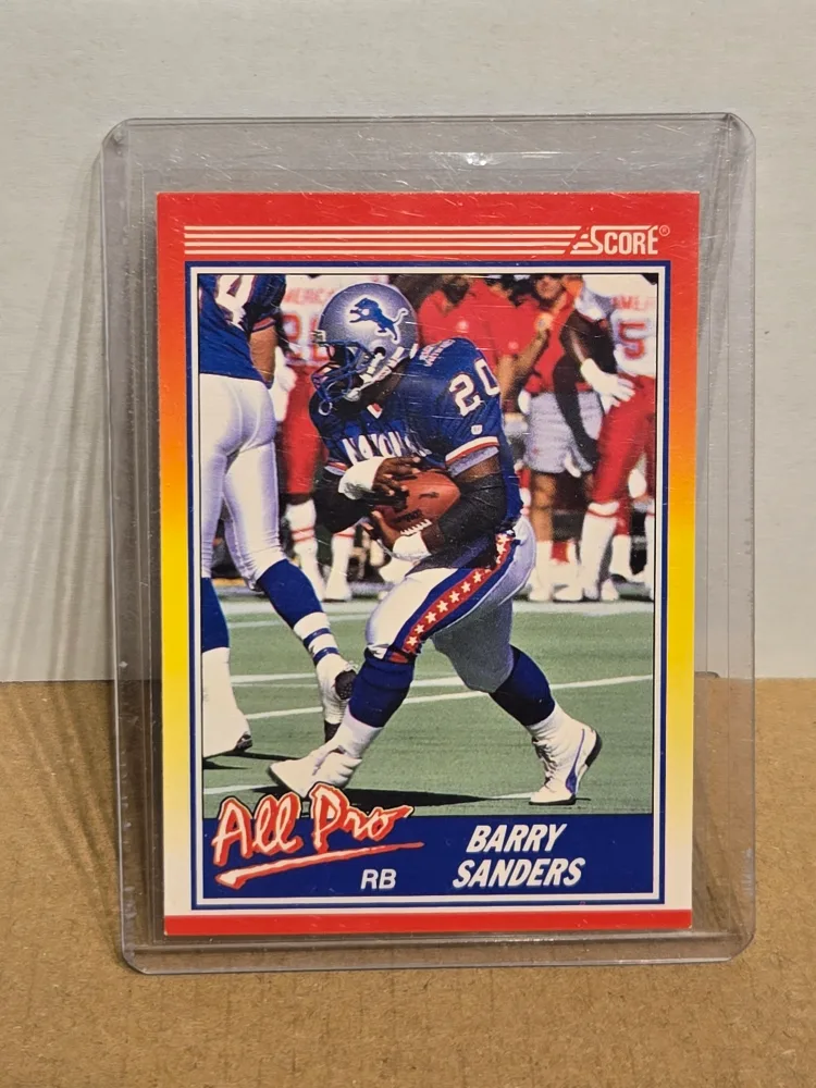 Barry Sanders 1990 Score Football Card thumbnail