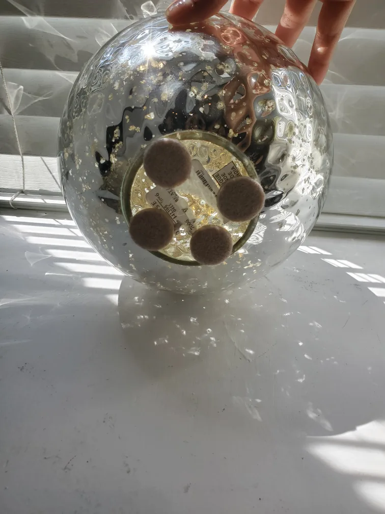 Silver Decorative Glass Ball image indicator(3)