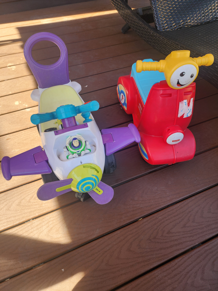 Fisher-Price Ride-On Toys - Airplane & Scooter